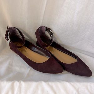 Dolce Vita Plum ballet flats with ankle strap